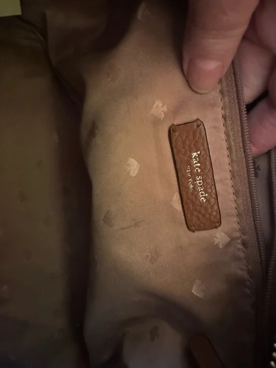 kate spade Brown Leather Tote with Top Handles - Picture 8 of 8